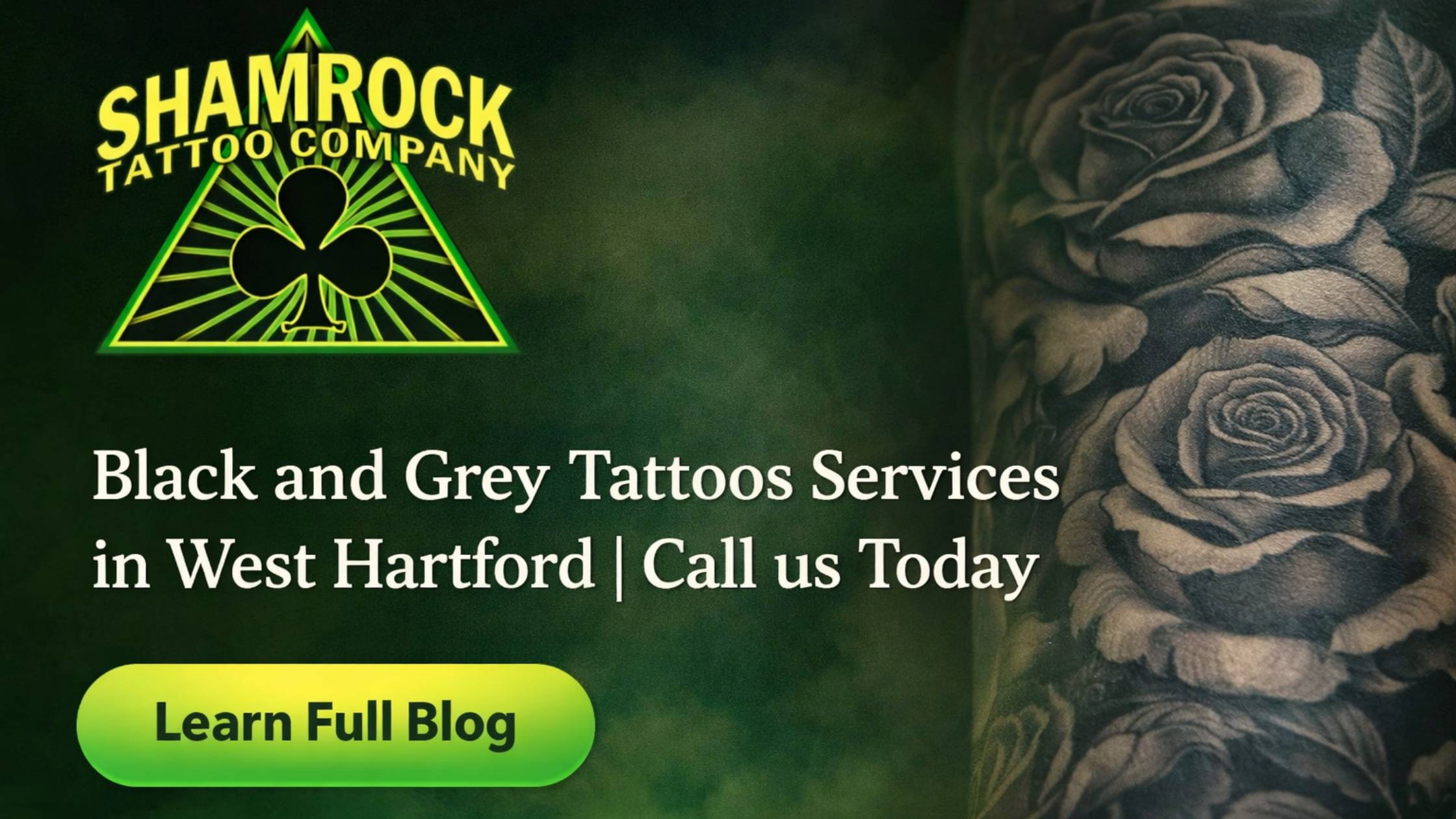 Black and Grey Tattoos Services in West Hartford Call us Today